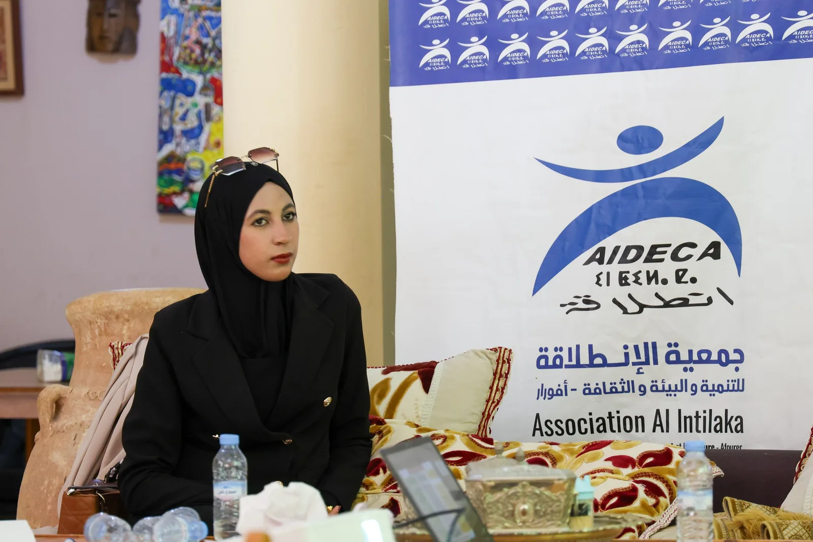 A young participant during one of the opening workshop sessions