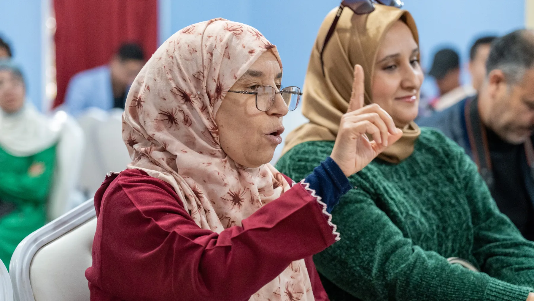 Dialogue with elected women during the Morocco implementation