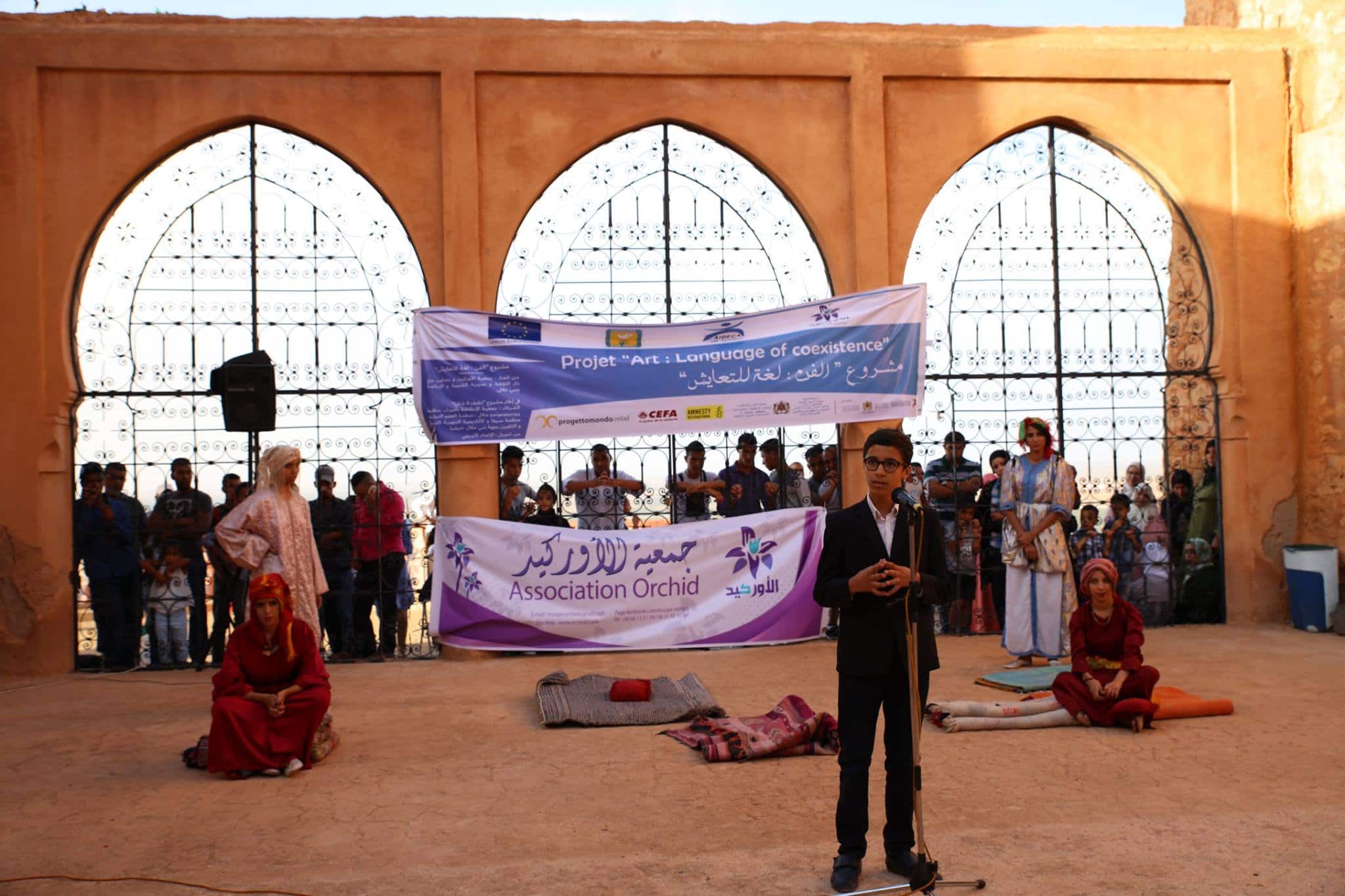 Youth participating in a critical thinking workshop in Beni Mellal